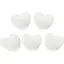 Набір пінопластових сердець 8х3 см 5 шт - мініатюра 1