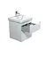 Тумба Мойдодир Malaga 50-A Білий з умивальником Vivace 50 Білий - мініатюра 2