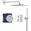 Душевая система скрытого монтажа Grohe Grohtherm Cube с Rainshower Mono 310 Cube 34868000, Хром - миниатюра 1