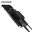 Зарядный адаптер блок сетевой USAMS T35 Fast Charger US-CC121 2 порта 20 Вт черный - миниатюра 3
