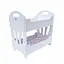 Кроватка для кукол двухярусная 8002Б МАСЯ белая с постелью, в коробке - миниатюра 1