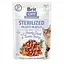 Вологий корм для кастрованих котів Brit Care Adult Sterilised Hearty Duck & Tender Turkey 85 г (качка та індичка в желе) - мініатюра 2