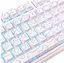 Игровая механическая клавиатура AULA F75 / Три режима подключения / Seiya Switch / White Lines - миниатюра 8