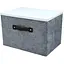 Короб для хранения Handy Home с пластиковой крышкой 33x23x22 см серый (EH-02L) - миниатюра 1
