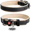 Нашийник для собак Waudog Soft шкіряний з QR паспортом, XS, Ш 15 мм, Дов 27-36 см - мініатюра 1