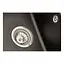 Кухонна мийка Zerix ZS-6250S-14 Black metallic ZX4594, Чорний матовий - мініатюра 4
