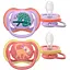 Пустышка Philips Avent Ultra Air 18+ мес. 2 шт. фиолетовая с коралловым (SCF349/47)  - миниатюра 1