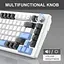 Клавіатура MageGee MK-Star 75 Brown Switch Black/White/Blue (6971969727953-UA) [159845] - мініатюра 4