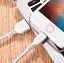 Кабель для заряджання смартфона/телефона Hoco X20 USB lighting дріт 2 м білий - мініатюра 3