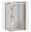 Душова кабіна Rea Solar 90x120 gold REA-K4902, Золотий, Універсальна, прозорий - мініатюра 1