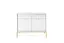 Комод Perfect Home Новая/Nova 2-дверный с 2 ящиками и золотыми ножками KSZ104 Белый (PFH-091217) - миниатюра 4