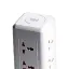 Сетевой фильтр-удлинитель Yiwu HP-5-5 TOWER B23 2,8 м 9 розеток 3USB + 1PD белый  - миниатюра 7