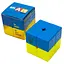 Розумний кубик 2х2х2 Прапор України (двоколірний) (Bicolor Smart Cube 2x2x2 "Ukraine") (SCU222) - мініатюра 1