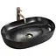 Умивальник Rea Cleo black mat накладний чорний REA-U0035, Чорний матовий - мініатюра 1