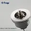Донний клапан Frap F62-5, автомат, 1 1/4", сатин, Хром матовий - мініатюра 4