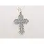 Срібний хрест Стерлінг 9 Розп'яття Христа. 34320 - мініатюра 3