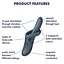 Вібратор Satisfyer Heat Flex 4 23 см сірий - мініатюра 4