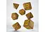 Набір кубиків Steampunk Brown & yellow Dice Set , 7 шт. (SSTE32) - мініатюра 2