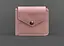 Кожаный портмоне 4.2 на кнопке розовое - миниатюра 1