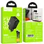 МЗП Hoco N71 Nuevo PD30W+QC3.0 (1USB-A/1C) + кабель Type-C to Lightning Black - мініатюра 2