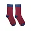 Носки с принтом цветные полосы высокие бесшовные воздухопроницаемые качественные ORGANIC cotton JILL ANTONY Малиновый, 39-41 - миниатюра 1