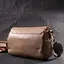 Модна шкіряна сумка з плечовою лямкою для жінок Vintage 22403 бежева - мініатюра 9