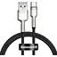 Кабель Baseus Cafule Metal Data Type-C 66W (1m) black (CAKF000101) - мініатюра 1