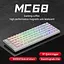 Игровая клавиатура LANGTU MC68 с магнитными переключателями (Hall), 68 клавиш, Белый - миниатюра 2