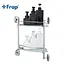 Полка Frap стеклянная двойная угловая 250x250 F1907-2 1/10, Хром - миниатюра 3