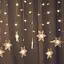 Гірлянда штора LED-Effect з сніжинок 138 led warm white 8 режимів світіння - мініатюра 1