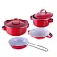 Детский набор посуды «Kitchenware» Bambi 620-B5(Red) кастрюля, сковородка - миниатюра 1