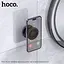 Автотримач для телефона HOCO H61 Show folding ring magnetic car holder (dashboard) Black Metal Gray - мініатюра 10