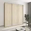 Шкаф-купе трехдверный MebelStar Комбо AL 3ДСП 220x45x240 см Дуб сонома (MBS-2050) - миниатюра 1