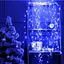 Новогодняя конусная гирлянда 3 м 10 нитей 300 LED лампочек Синий - миниатюра 1