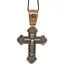 Золотий хрестик Харківська ювелірна фабрика Розп'яття Христа. 11492-Ч - мініатюра 1