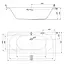Ванна акрилова Cersant Cty 170x75 з ніжками S301-336 Білий - мініатюра 3