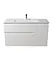 Тумба Мойдодир Baki 120-U з умивальником SU-120 Білий - мініатюра 2