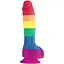 Фалоімітатор Colours Pride Edition 6 Inch 21 см райдужний - мініатюра 1