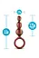 Анальная пробка Anal Adventures Matrix Beaded Loop Plug 14 см (оранжевый) - миниатюра 3