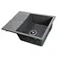Кухонна мийка гранітна Globus Lux One сірий металік 650x500мм-А0003, Сірий - мініатюра 2