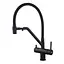 Смеситель для кухни на две воды с гибким изливом Koer KB-72006-05 KR3380 Черный матовый - миниатюра 1