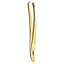 Пинцет для бровей Killуs 963590 загнутые кончики с позолотой - миниатюра 1