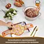 Силіконова стрічка-підкладка (килимок-слінг) для випікання хліба, тіста або кексів у духовці й аерогрилі, Kitchen Master Помаранчевий 87924 - мініатюра 5