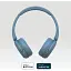 Наушники Sony On-ear WH-CH520 BT 5.2 SBC AAC Wireless Mic синие - миниатюра 3