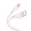 Кабель Hoco Micro USB Crystal color silicone charging data cable X97 1 м силиконовый белый - миниатюра 1
