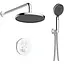 Душова система прихованого монтажу із термостатом Imprese Centrum ER верхній душ d240 мм ABS хром V-10260ER, Хром - мініатюра 1