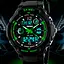 Наручний годинник чоловічий Skmei S-Shock Green 0931 Чорний (077) - мініатюра 3