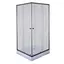 Душова кабіна з низьким піддоном Mixxus Cubic SCT01-90x90x195-TR graphite прозоре скло 4 мм MI6905, Універсальна, прозорий, графіт - мініатюра 1