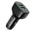Адаптер автомобильный HOCO Guide car charger NZ11 2 USB 2Type-C 72W черный - миниатюра 6