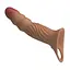 Насадка на пеніс Pretty Love Penis Sleeve Extender 24 см (тілесний) - мініатюра 7